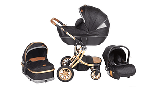COCHE DALIAN 3EN 1 DE VOYAGE BLACK GREY