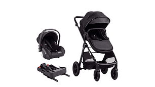 COCHE CUNA TRAVEL SYSTEM ISOFIX SUNSET PREMIUM NEGRO BEBESIT