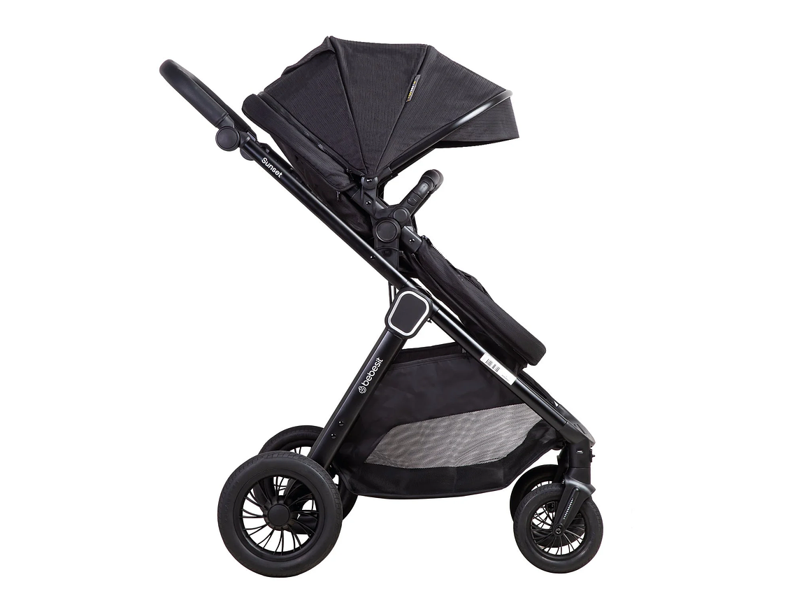 COCHE CUNA TRAVEL SYSTEM ISOFIX SUNSET PREMIUM NEGRO BEBESIT 3