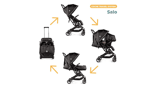 COCHE TRAVEL SYSTEM COMPACTO PIKABOO SALO NEGRO