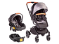 COCHE TRAVEL SYSTEM BEBESIT DELUXE 360° NEGRO - Miniatura 1