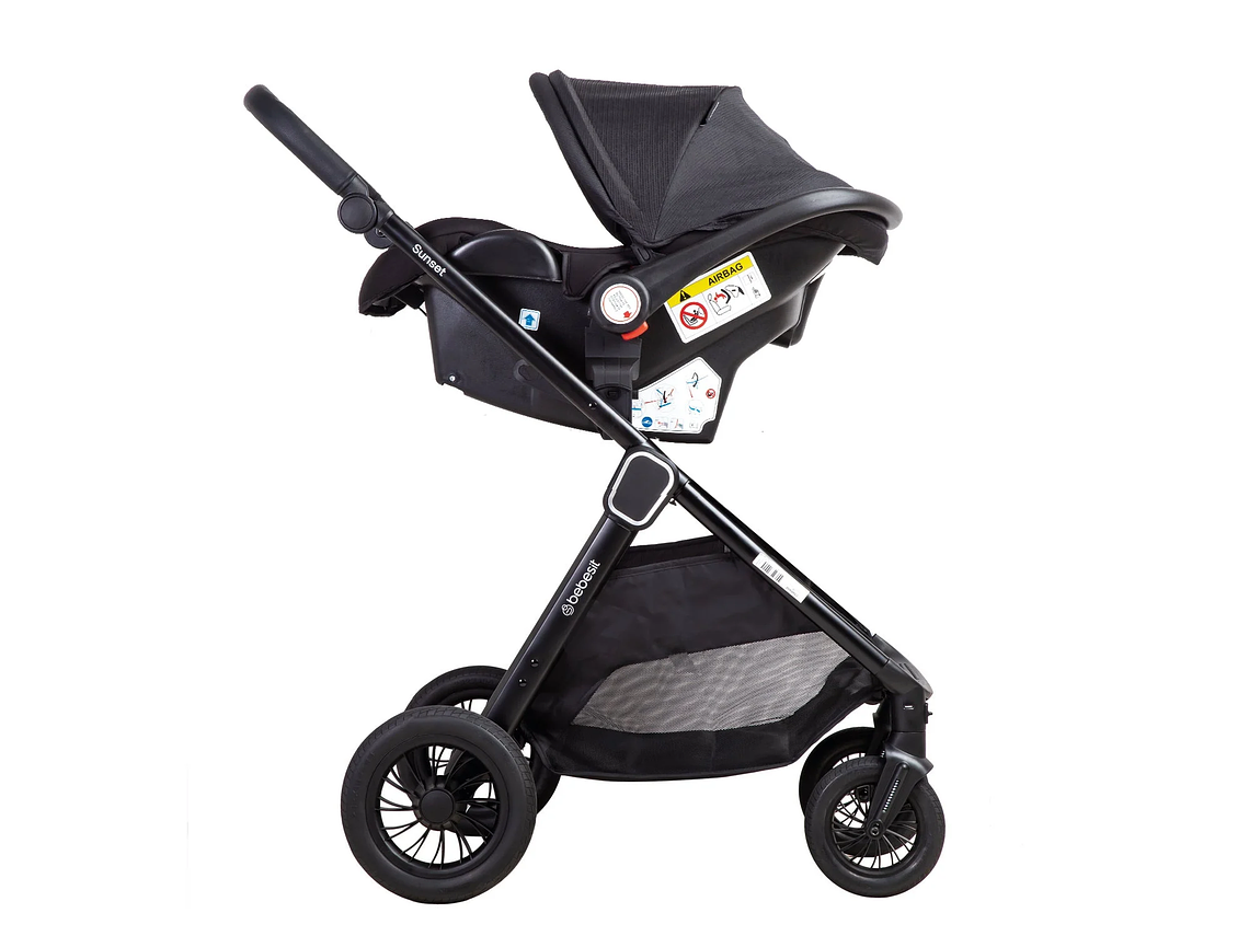 COCHE CUNA TRAVEL SYSTEM ISOFIX SUNSET PREMIUM NEGRO BEBESIT 4