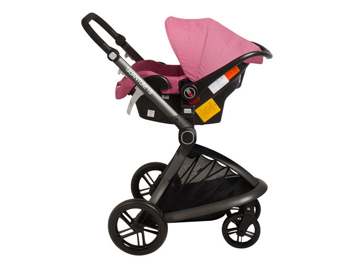 COCHE TRAVEL SYSTEM BEBESIT QUANTUM ROSADO 4