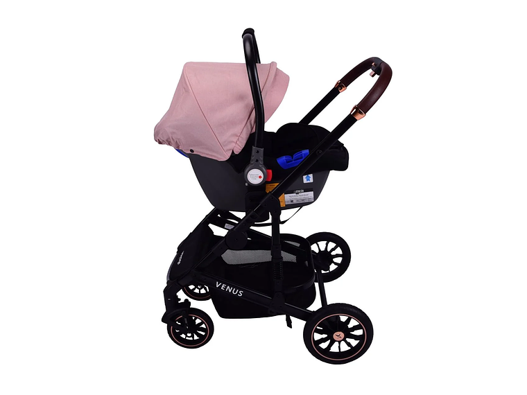 COCHE TRAVEL SYSTEM VENUS PINK 2 EN 1 3