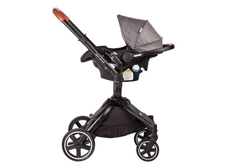 COCHE TRAVEL SYSTEM BEBESIT DELUXE 360° NEGRO 4