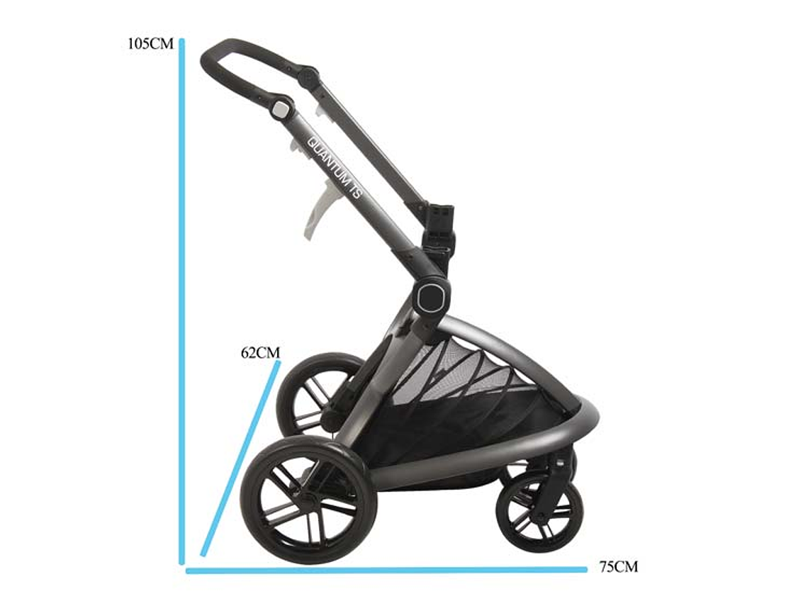 COCHE TRAVEL SYSTEM BEBESIT QUANTUM ROSADO 8