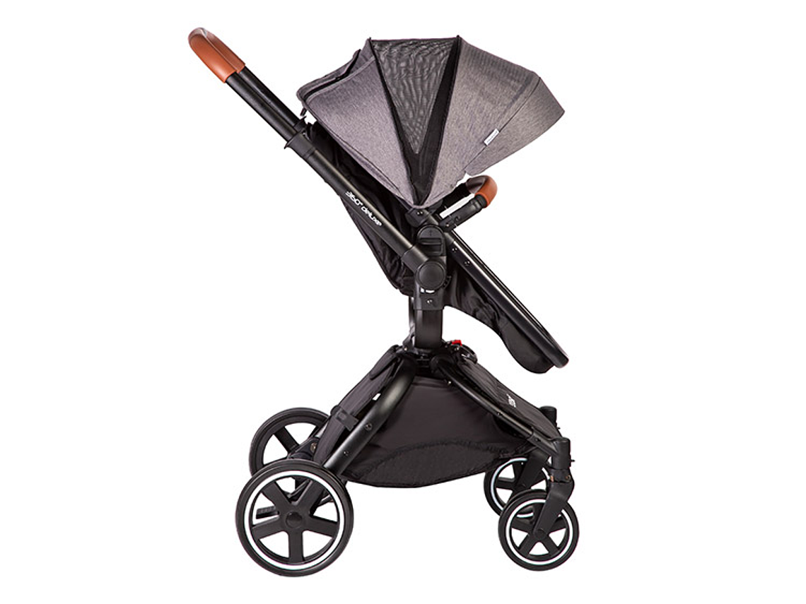 COCHE TRAVEL SYSTEM BEBESIT DELUXE 360° NEGRO 5