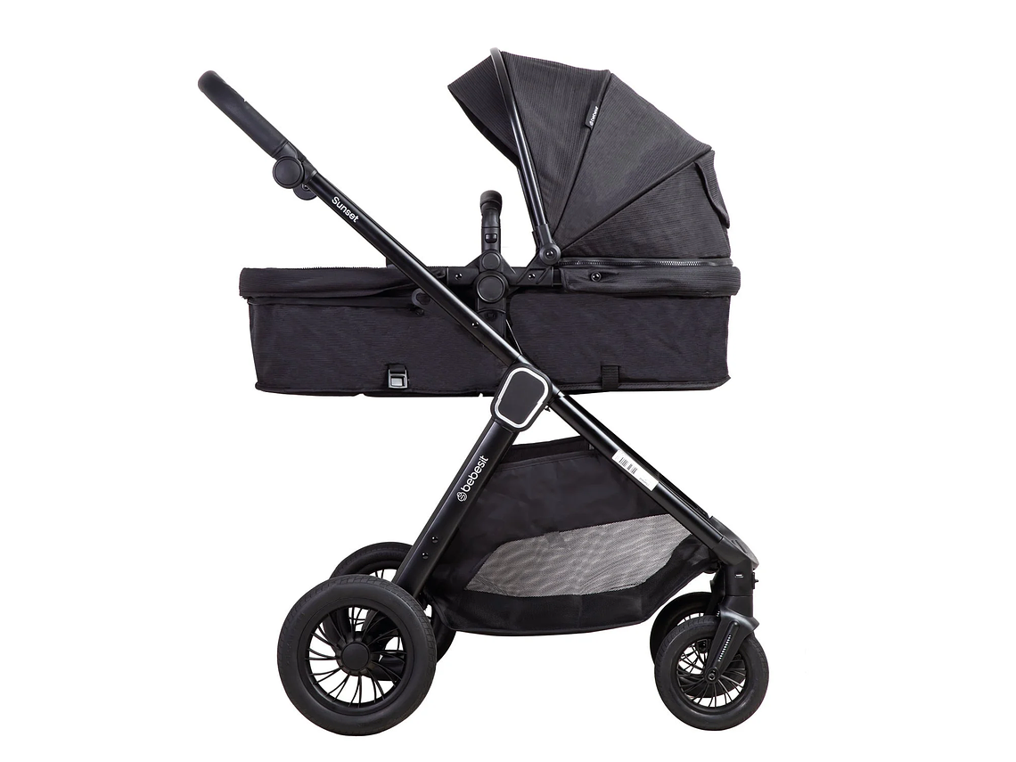 COCHE CUNA TRAVEL SYSTEM ISOFIX SUNSET PREMIUM NEGRO BEBESIT 9