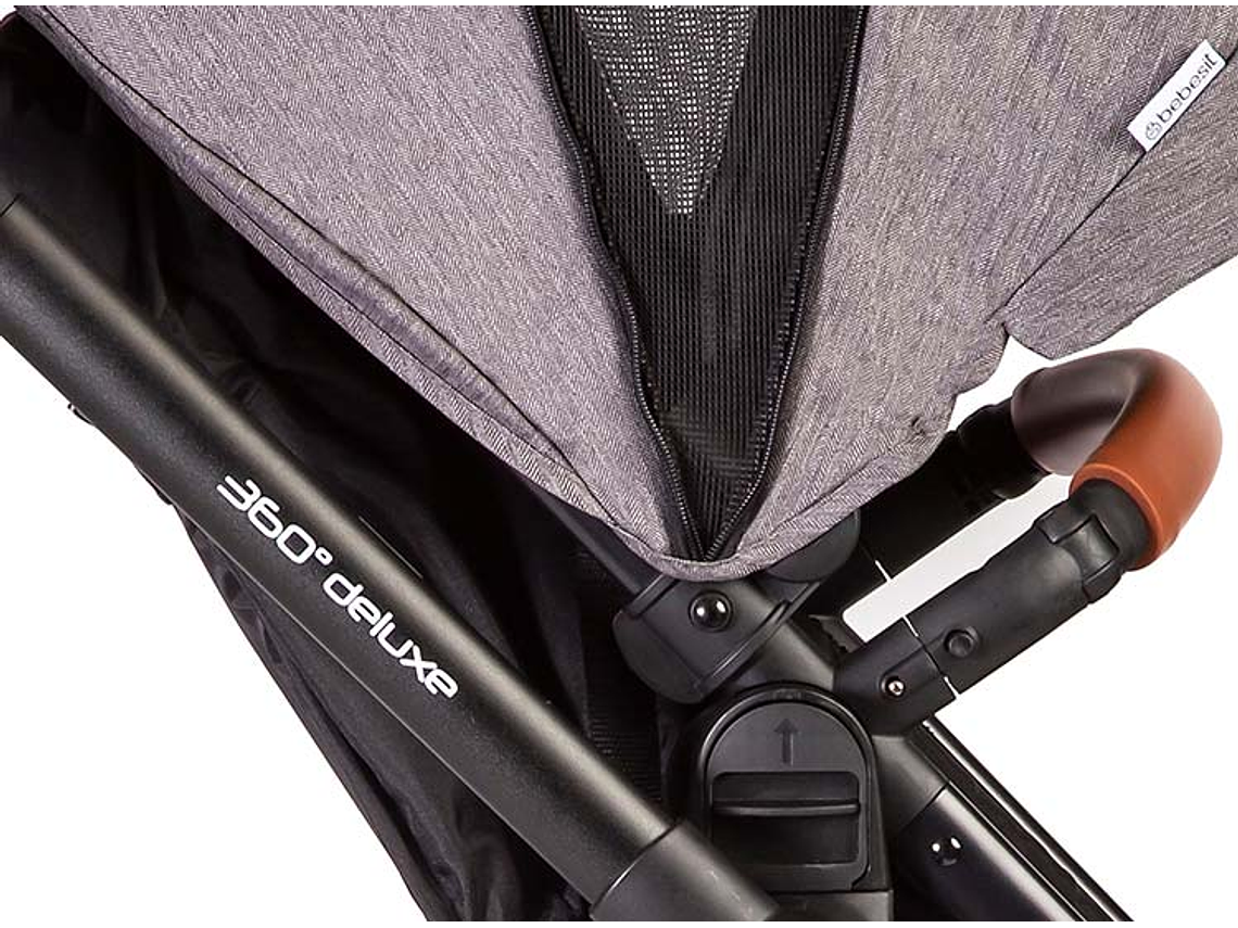 COCHE TRAVEL SYSTEM BEBESIT DELUXE 360° NEGRO 8