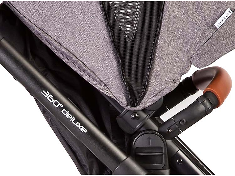 COCHE TRAVEL SYSTEM BEBESIT DELUXE 360° NEGRO 8