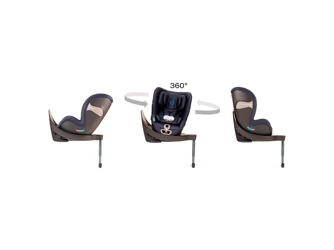 SILLA CONVERTIBLE SIRONA S USA 360 PREMIUM BLACK CON SENSORSAFE 3