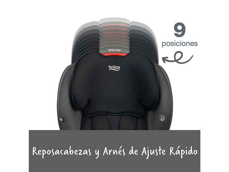 SILLA AUTO BUTACA GROW WITH YOU MOD BLACK 8