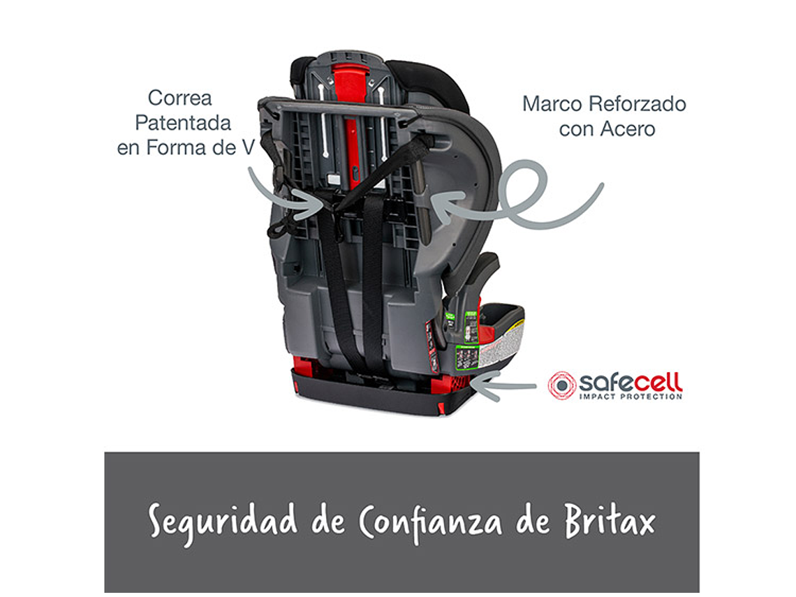 SILLA AUTO BRITAX BUTACA GROW WITH YOU MOD NEGRO 7