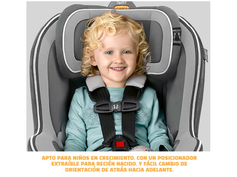 SILLA AUTO CHICCO SILLA CONVERTIBLE NEXTFITCLEAR LATCH GRIS 7