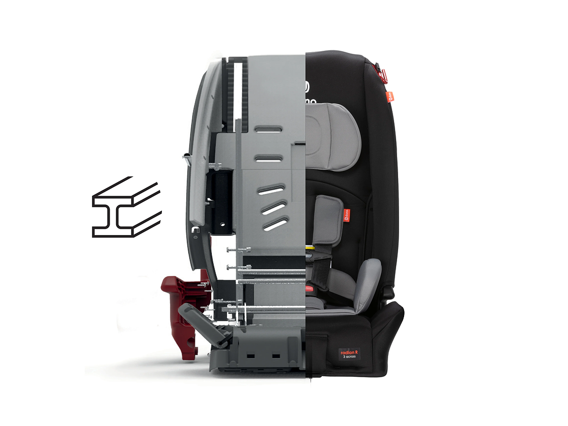 SILLA DE AUTO CONVERTIBLE DIONO RADIAN® 3R EDICIÓN LIMITADA (TORMENTA NEGRA) 4