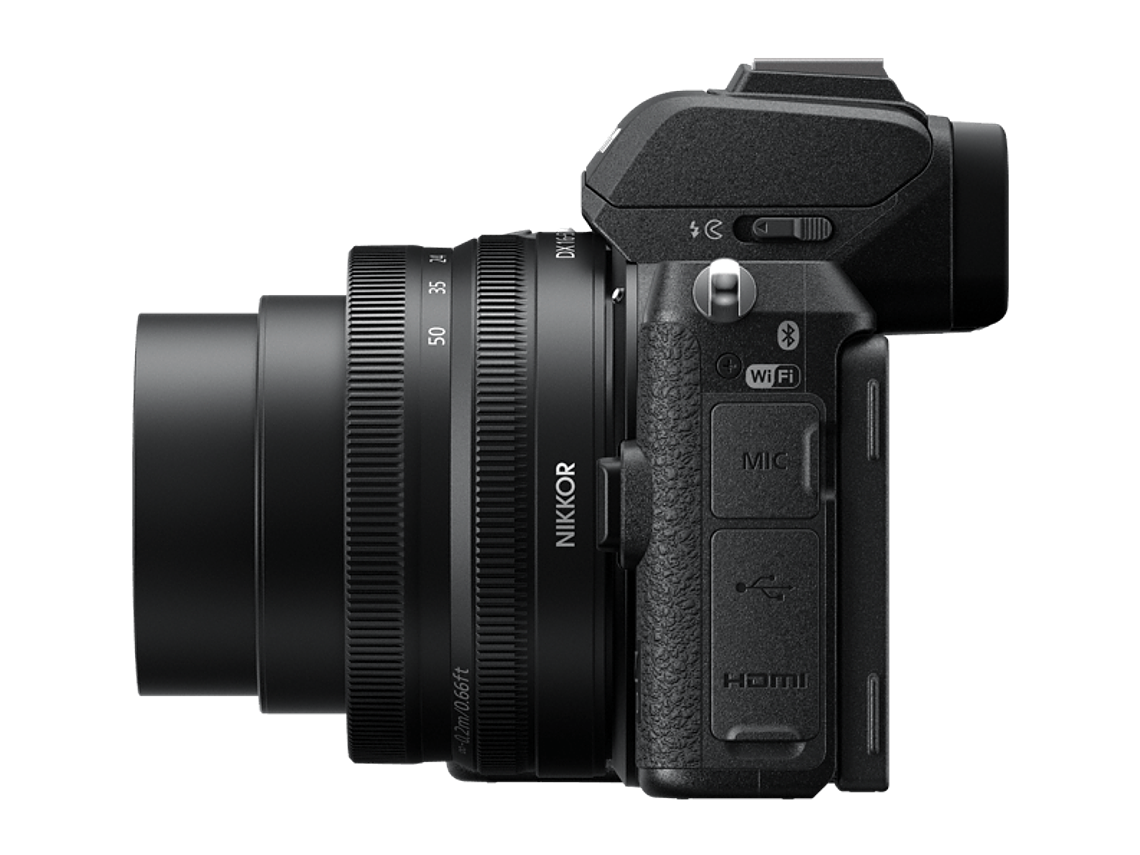 CÁMARA NIKON MIRRORLESS Z50 C/LENTE 16-50MM F 3.5 - 6.3 VR + LTE. 50-250MM 2