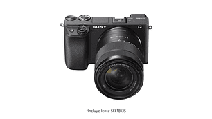 CÁMARA ILCE-6400M CON MONTURA E Y SENSOR APS-C