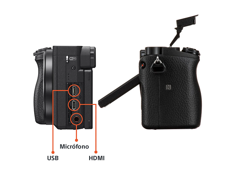 CÁMARA ILCE-6400M CON MONTURA E Y SENSOR APS-C 6