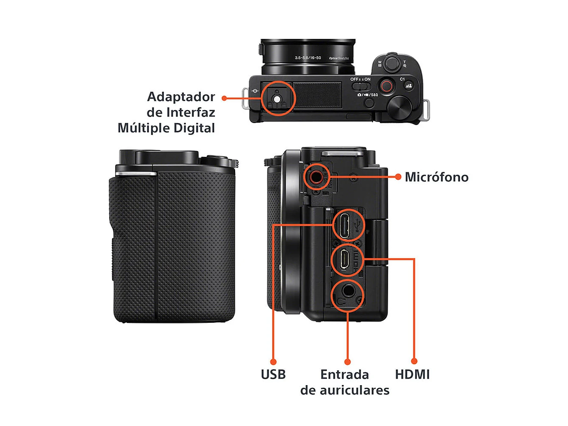 CAMARA APS-C ZV-E10 CON LENTE SELP1650 3