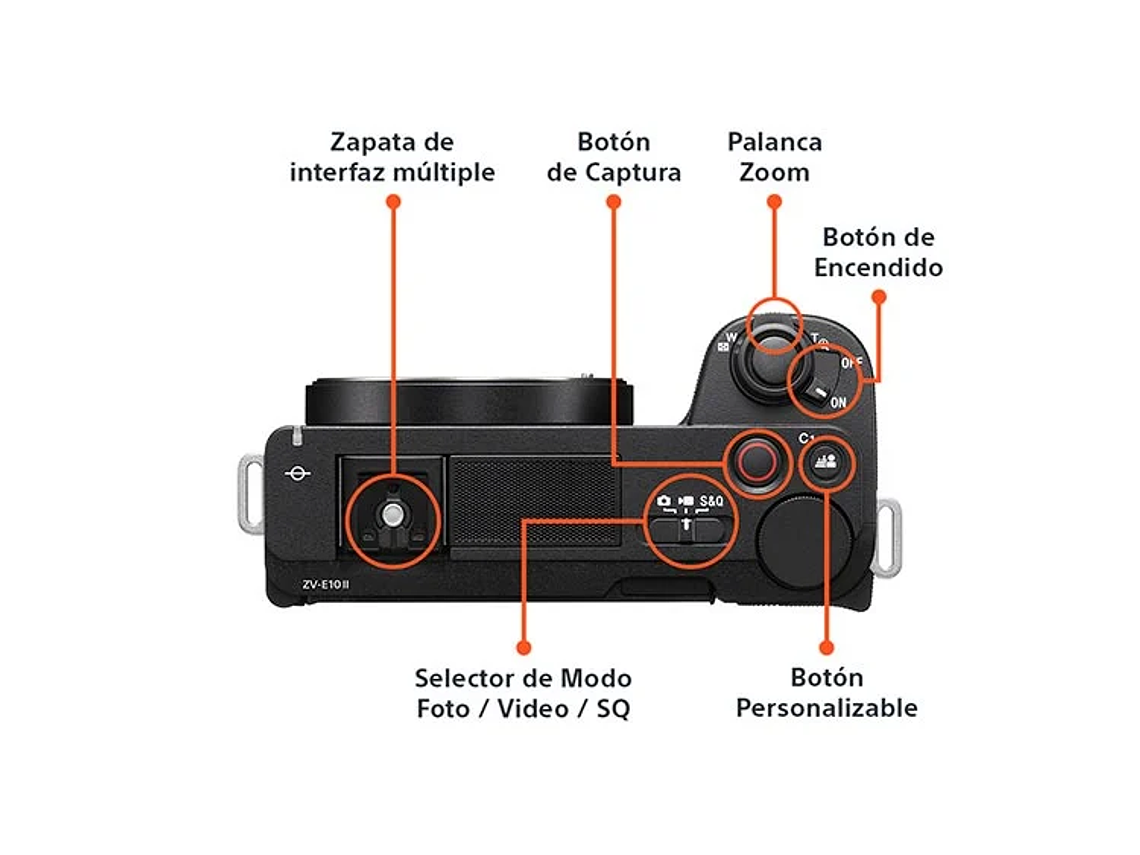 CÁMARA MIRRORLESS SONY ZV-E10 II PARA BLOGS 4K UHD 27MP + LENTE SELP16502 8