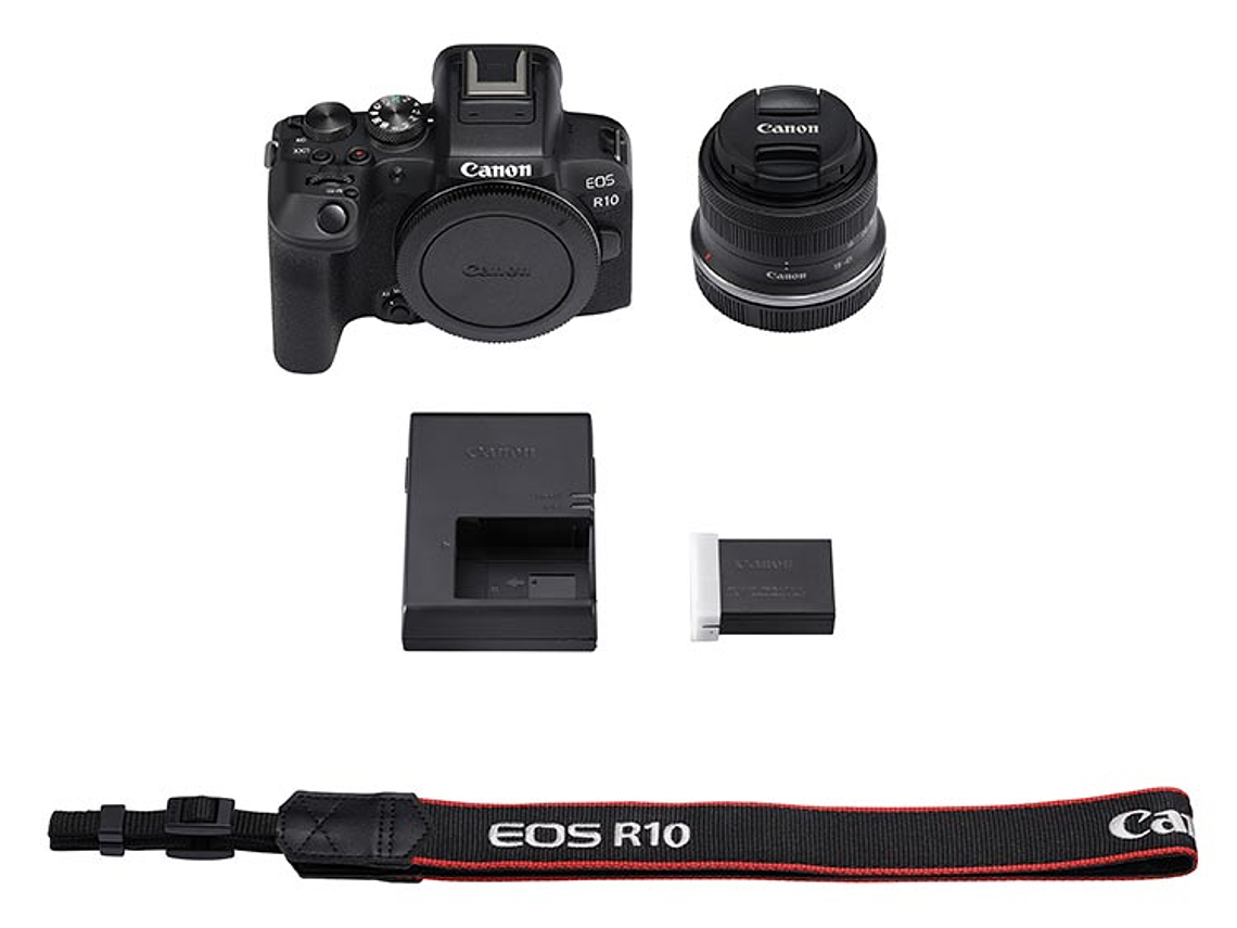 CÁMARAS DSLR REFLEX CANON EOS R10 WI-FI 24.4 MP RF-S 18-45 MM 9