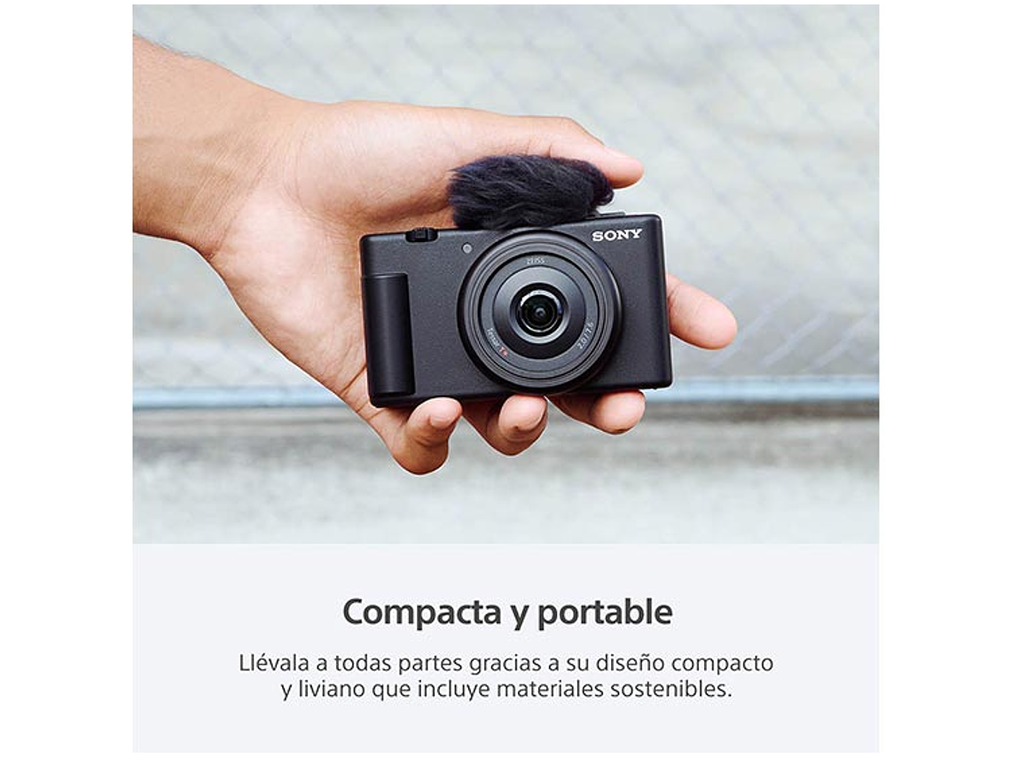 CÁMARA VÍDEO DEPORTIVA SONY ZV-1F WI-FI BLUETOOTH 20.1 MP VIDEOBLOGS 7