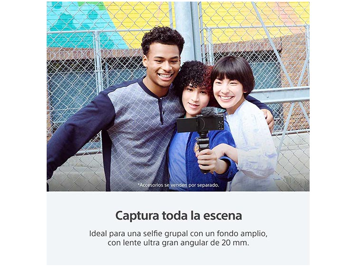 CÁMARA VÍDEO DEPORTIVA SONY ZV-1F WI-FI BLUETOOTH 20.1 MP VIDEOBLOGS 8