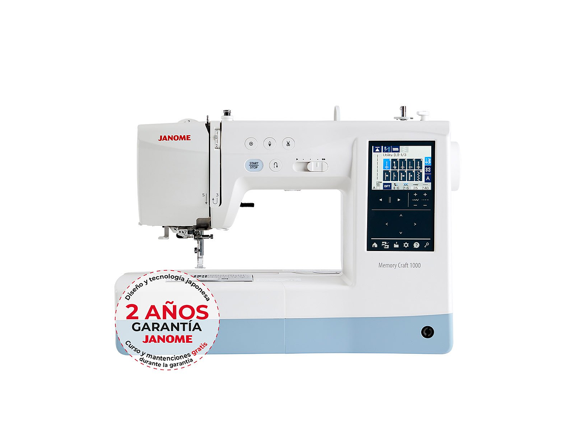 MÁQUINA DE COSER BORDAR JANOME MEMORY CRAFT 1000 1