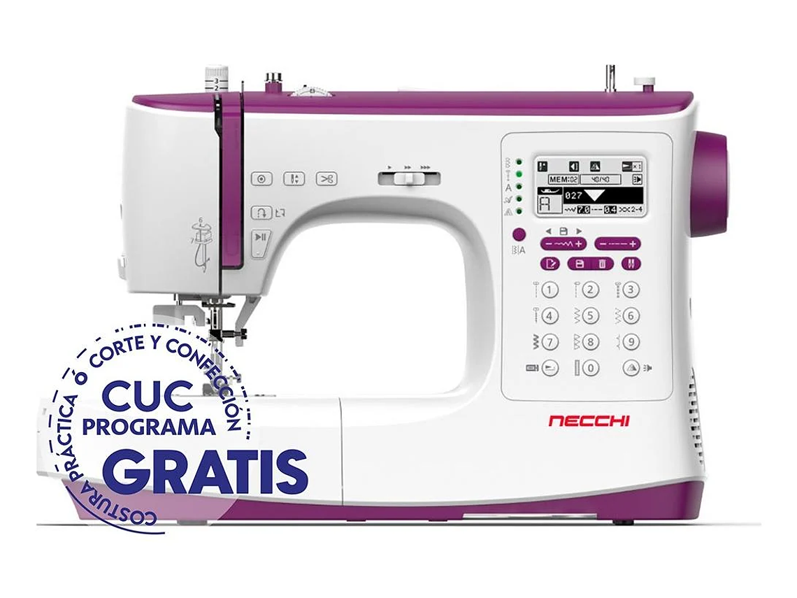 MAQUINA DE COSER NECCHI NC204D CON MESA Y 13 PRENSATELAS 2