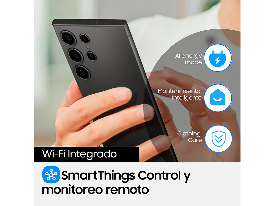 LAVADORA CARGA FRONTAL SAMSUNG WW10DG5U34AE BE SPOKE 10.5KG BLANCO 5