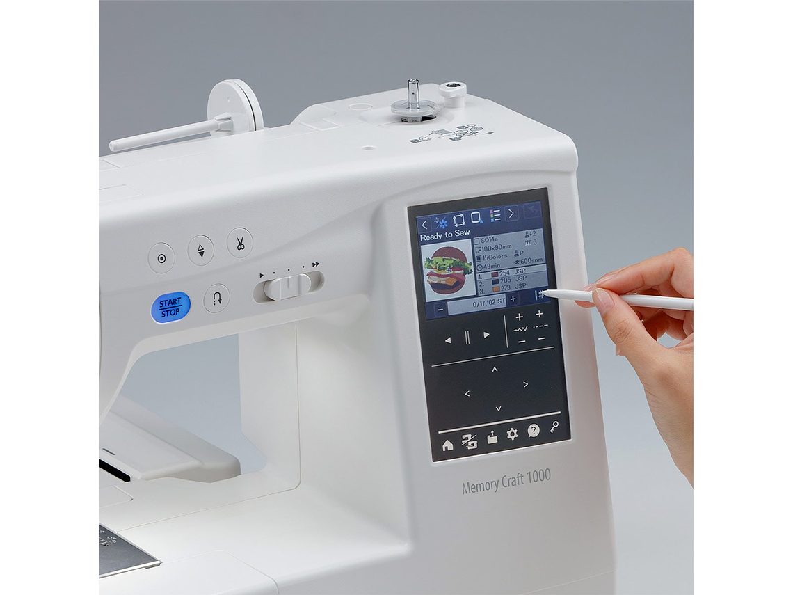 MÁQUINA DE COSER BORDAR JANOME MEMORY CRAFT 1000 8