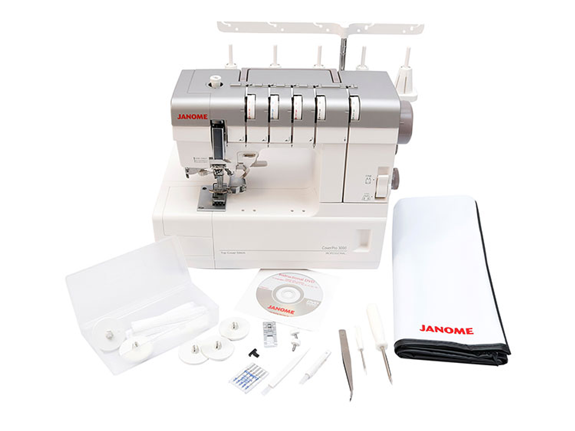 MÁQUINA COSER JANOME COVERPRO3000P COLLERETERA 3