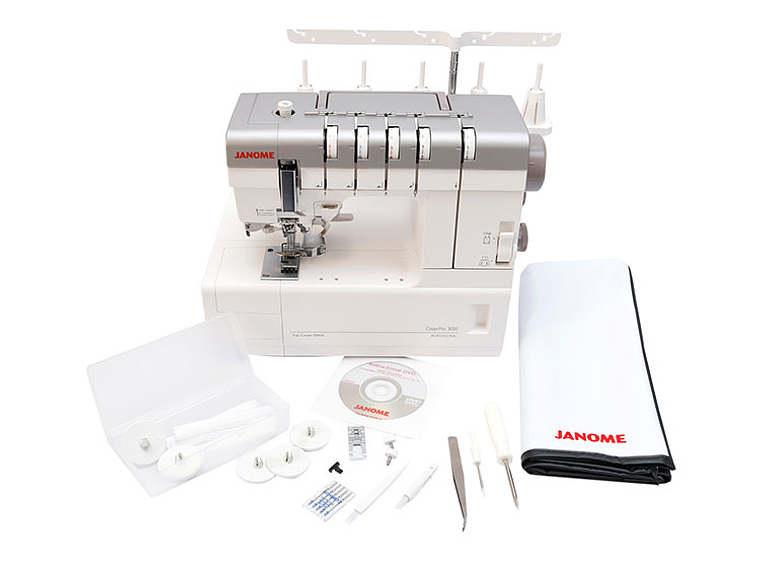 MÁQUINA COSER JANOME COVERPRO3000P COLLERETERA 3