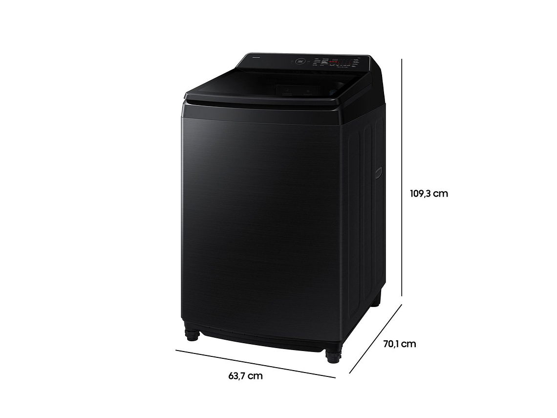 LAVADORA CARGA SUPERIOR SAMSUNG WA80F21S8BZS BE SPOKE 21KG NEGRO 2