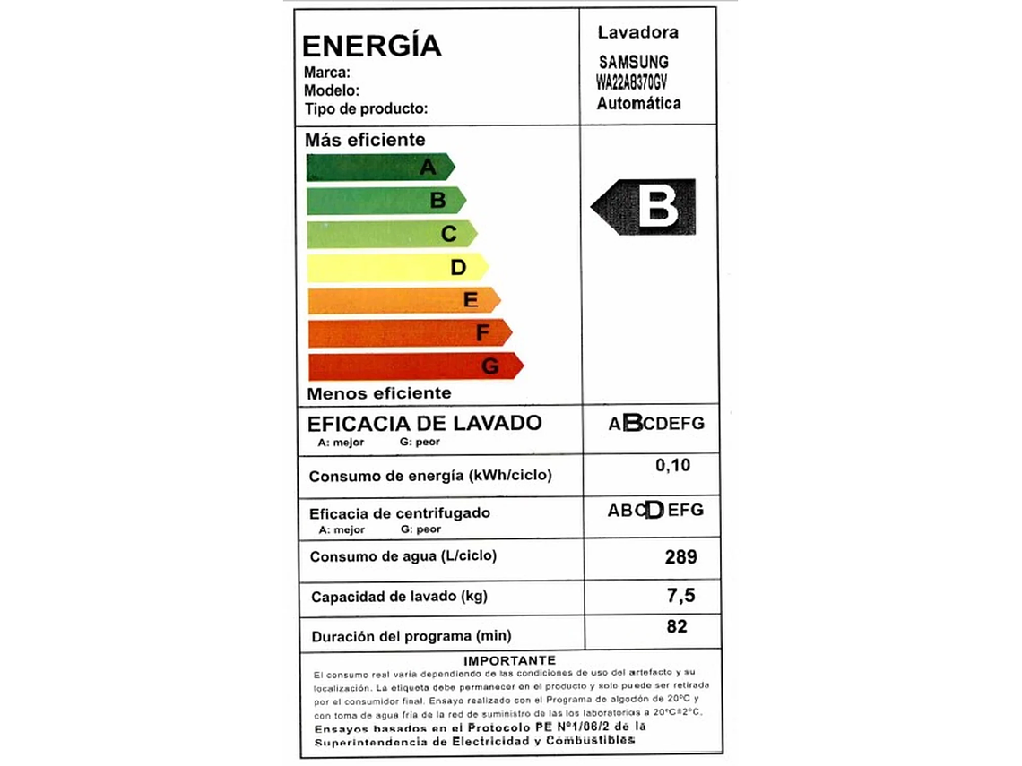 LAVADORA DE CARGA SUPERIOR 22KG CON ECO BUBBLE 6