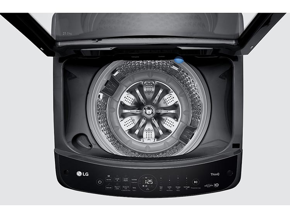 LAVADORA CARGA SUPERIOR LG WT21PBV6 21KG NEGRO 9