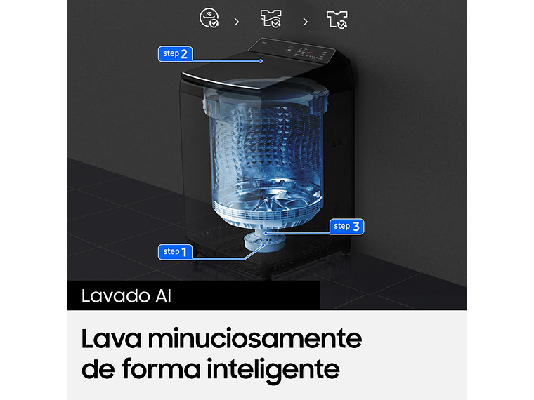 LAVADORA CARGA SUPERIOR 21 KG AI WASH 6