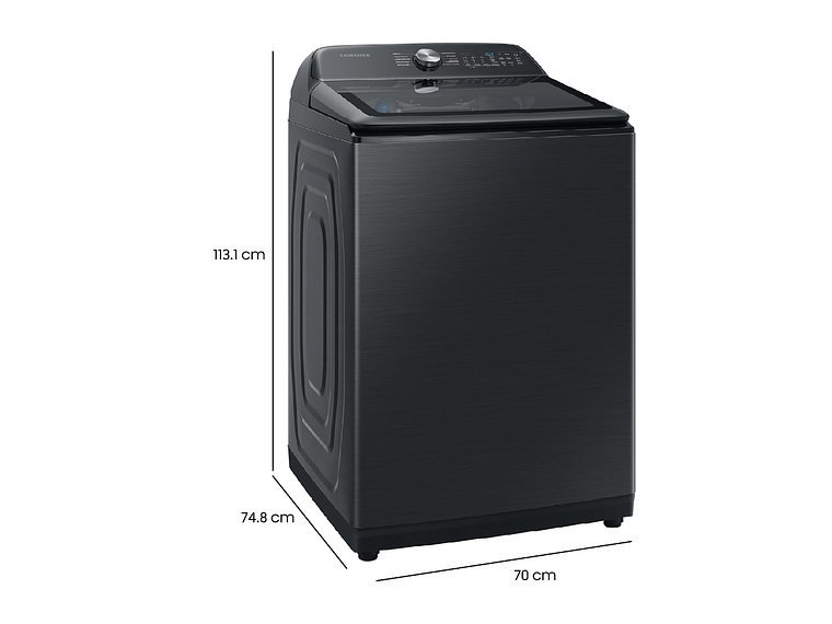 LAVADORA CARGA SUPERIOR SAMSUNG WA22A8370GV 22KG NEGRO 6