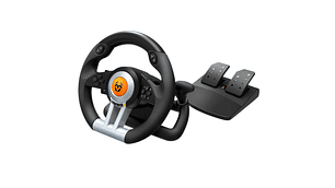 KIT VOLANTE CON PEDALES KROM K-WHEEL PREMIUM PS4 XBOX ONE PC