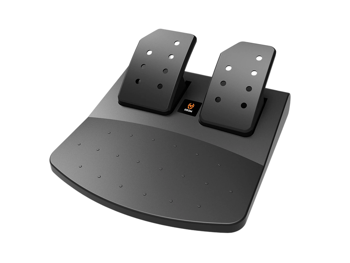 KIT VOLANTE CON PEDALES KROM K-WHEEL PREMIUM PS4 XBOX ONE PC 2