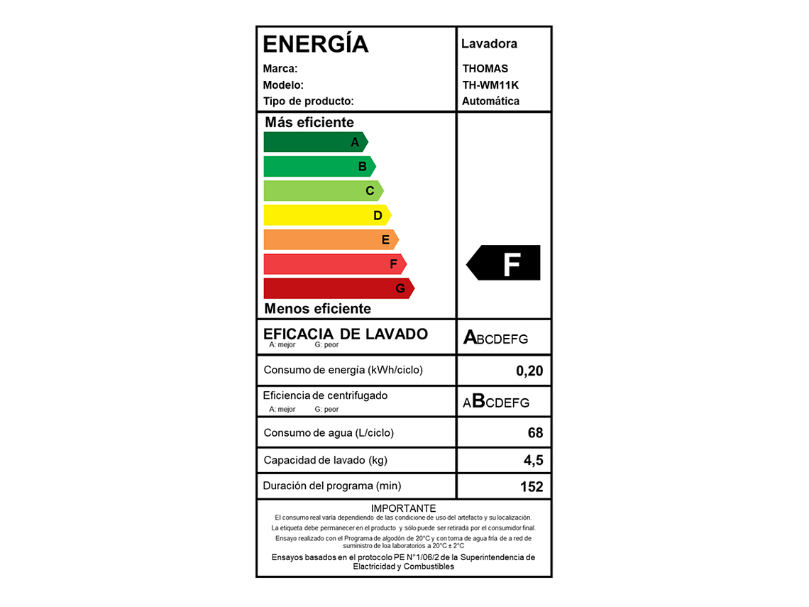 LAVADORA CARGA FRONTAL 11 KG 10