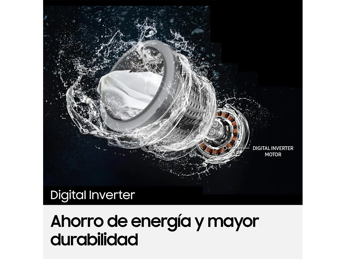 LAVADORA CARGA FRONTAL SAMSUNG WW12CGC04DAE 12KG BLANCO 4