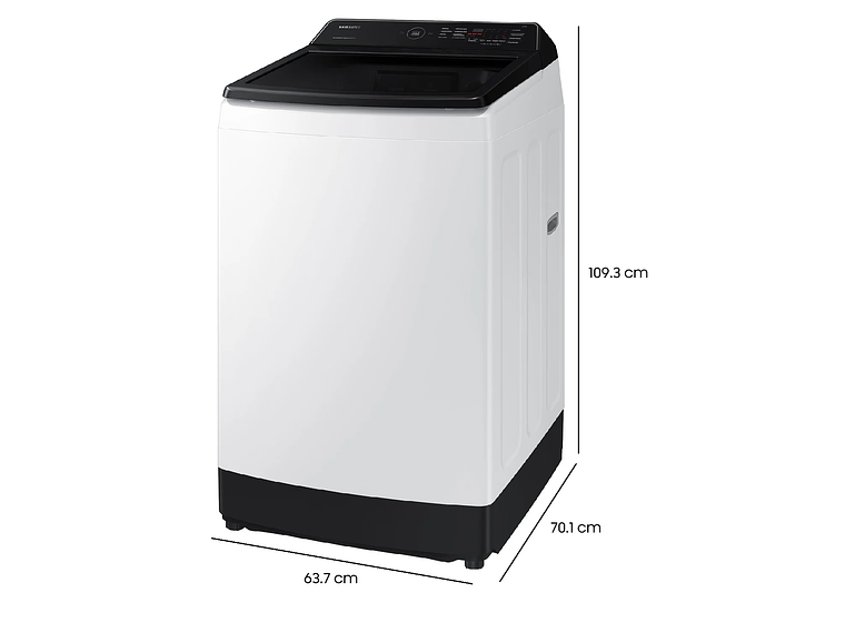 LAVADORA DE CARGA SUPERIOR 19KG CON ECO BUBBLE BLANCA 3