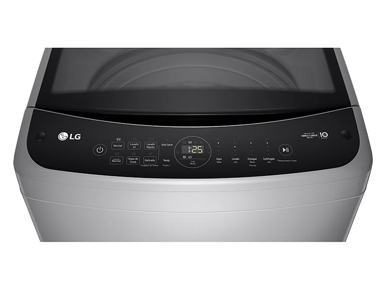 LAVADORA CARGA SUPERIOR LG WT19DV6 19KG PLATA 7