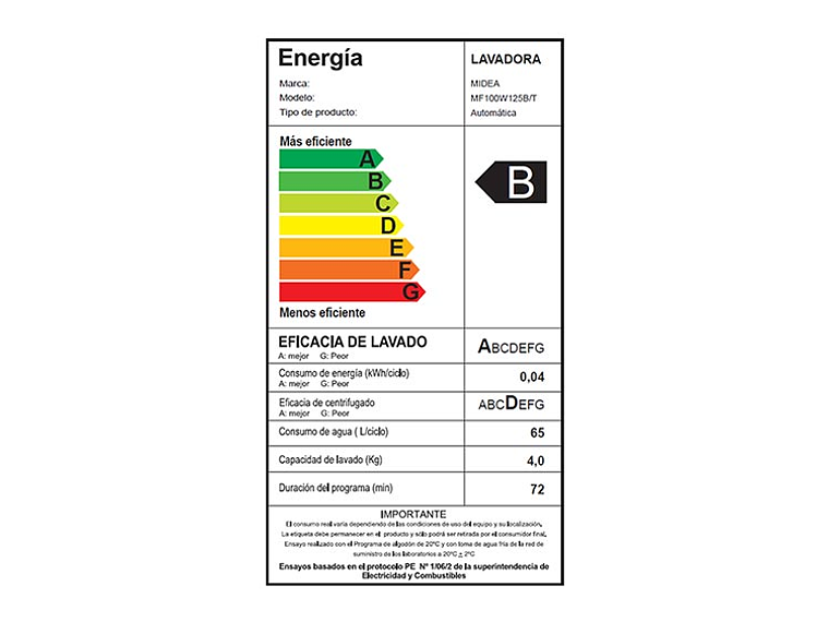 LAVADORA CARGA FRONTAL MIDEA MF100W125B/T 12.5KG TITANIO 2