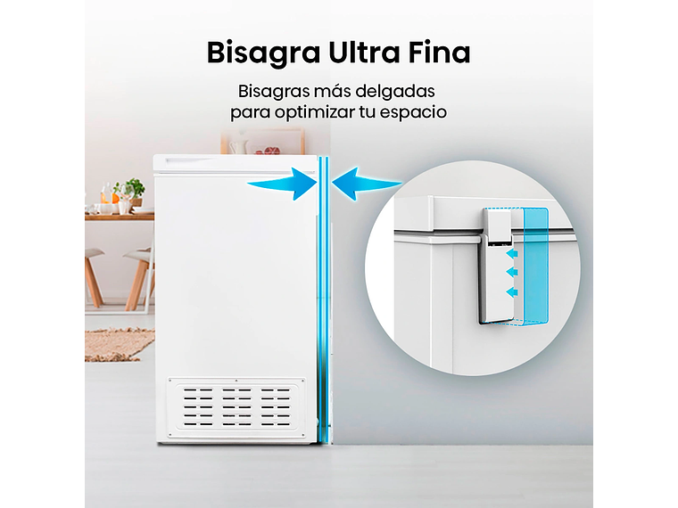 FREEZER HORIZONTAL HISENSE 297 L FRÍO DIRECTO FC-39DT BLANCO 6