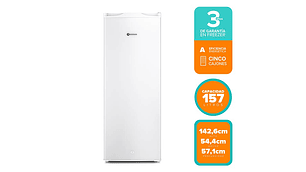 CONGELADOR VERTICAL MADEMSA 157 L FRÍO DIRECTO MFV 645 B