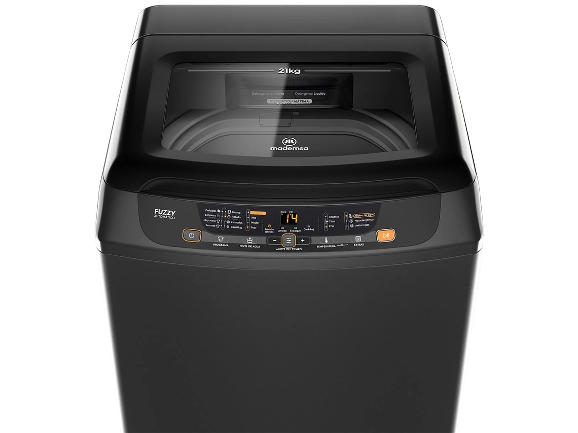 LAVADORA AUTOMÁTICA MADEMSA 21KG CARGA SUPERIOR 21 GRIS ONIX 4