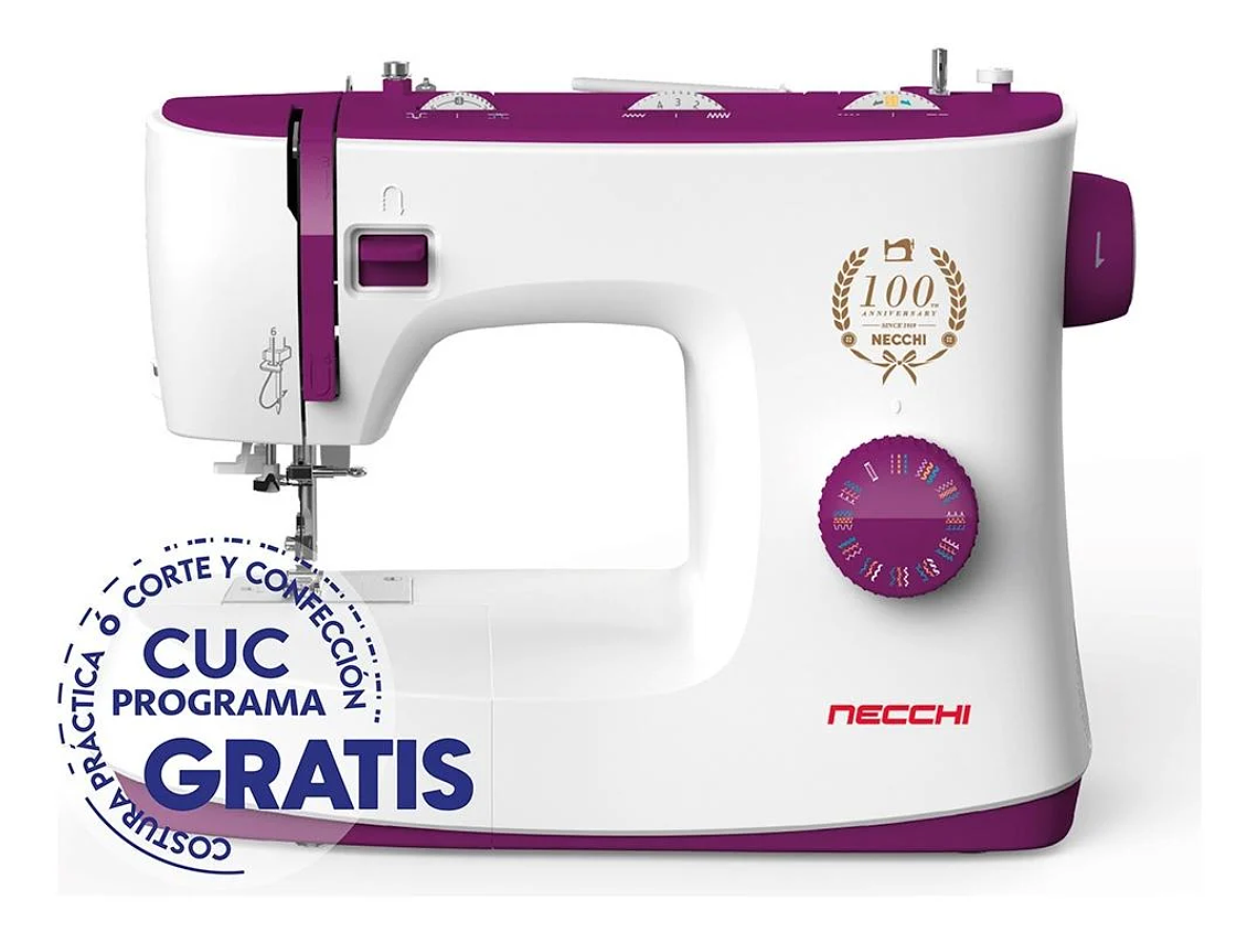 MAQUINA DE COSER NECCHI K132A CON OJALES AUTOMATICOS 6