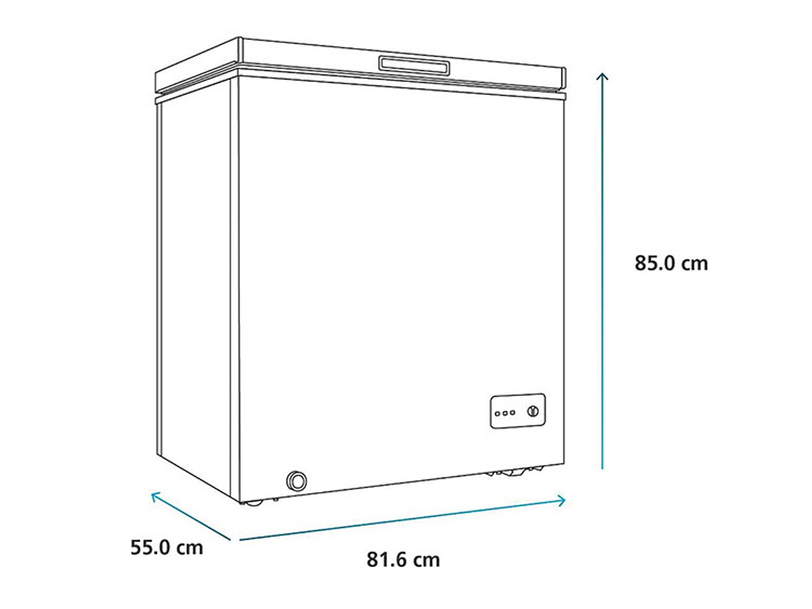 FREEZER MABE 198 L DUAL FDHM200BY2 BLANCO 4